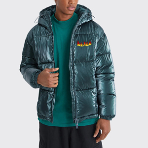 Veste d'hiver matelassée pour homme, chaude, imperméable, coupe-vent, à capuche, personnalisable, vente en gros, fabricant de marques sur mesure - Product Image 5