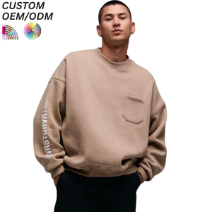 Sudadera de Algodón para Hombre, Estilo Pullover, Bordada, Diseño Minimalista, Casual, Holgada, Transpirable, Impermeable, Resistente al Viento, Ecológica - Product Image 5