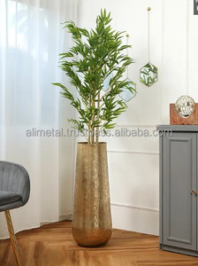 Finition enduite de poudre de jardinière de Babylone d'or personnalisable pour la décoration intérieure et extérieure de jardin de balcon de ferme à la maison - Product Image 3