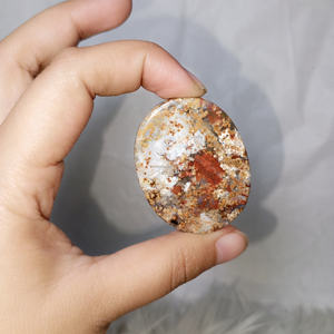 Venta al por mayor de alta calidad Natural Indonesia ágata musgo forma suave piedras preciosas artesanía curación cristal 3,5X4,5X7 cm - Product Image 5