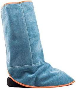 Chaussures de soudeur en cuir de vachette pleine fleur avec logo personnalisé, résistantes aux flammes, anti-coupure, haute visibilité, anti-rayonnement, anti-chaleur, couleur personnalisée - Product Image 5