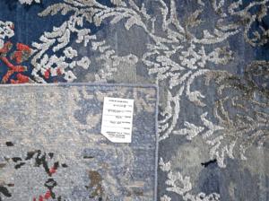 Alfombra de Mezcla de Lana y Bambú de 8x10 |   Patrón Geométrico |   Estilo Transicional |   Alfombra Ecológica Hecha a Mano |   Tejido fino 10/36 |   Suave - Product Image 5