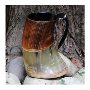 Jarra de Cerveza de Cuerno de Búfalo para Cerveza, Vino, Hidromiel, Cerveza Alemana, Jarra de Cuerno para Beber, Vaso de Cuerno, Mejor Precio - Product Image 3