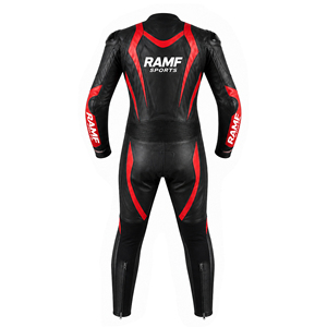 Men's Motorcycle Racing Jumpsuit Jacket Cowhide Genuine Leather Jacket - Product Image 2