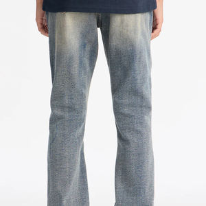 Service OEM de conception pour les acheteurs en gros avec logo personnalisé, pantalon pour garçons de haute qualité, couleur unie, design déchiré, en denim. - Product Image 6