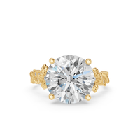 Bague de fiançailles en diamant synthétique de laboratoire taille brillant Aurum Diam, couleur E, certifiée EGL, plaqué argent, pierre de luxe pour mariage