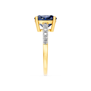 14K 9K 10K 18K Solid Gold 3Ct Lab Gemstone <b>Custom</b> <b>Ring</b> Certified Ethical Fine Jewelry MOQ 3pc 10pc RJC OEM ODM E201267 - Product Image 4
