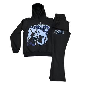 Chándal Ancho y Holgado para Hombre, Servicio OEM, Chándal de Alta Calidad con Estampado de Color Sólido Personalizado - Product Image 5