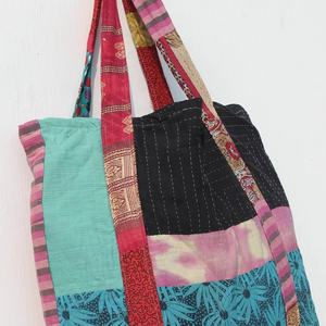 Livraison Express Indian Kantha Handmade Tote Vintage Kantha Jhola Bags - Product Image 1