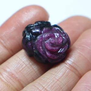 Cabujón de Zoisita Rubí Natural Tallado, Gema de Rubí Tallada a Mano, Piedra Suelta Lisa, Proveedor Mayorista para Joyería - Product Image 2