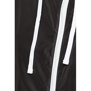 Survêtement à capuche noir pour homme, fermeture éclair intégrale, léger, respirant, vêtements de sport décontractés avec poches latérales, pour le printemps - Product Image 3