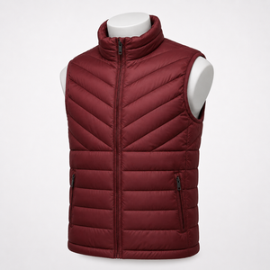 Custom <b>Puffer</b> <b>Vest</b> for Men Lightweight Quilted Warm Sleeveless Winter <b>Jacket</b> Outdoor Casual Fashion Clothing Wholesale - Product Image 1