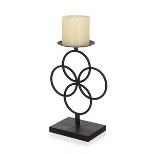 <b>Black</b> Metal Hurricane <b>Candlestick</b> <b>Holder</b> Handmade Durable Hanging Tabletop Christmas Home Decor - Product Image 1