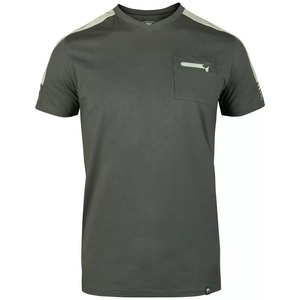 Maillot de sport personnalisé en mélange polyester/coton, col en V, manches courtes, imprimé numérique sur le devant, poche contrastante sur l'épaule - Product Image 1