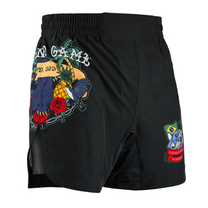 Men's Sublimation High Quality Sublimation Print Men's Black MMA <b>Shorts</b> Kickboxing Brazilian Jiu Jitsu Practice <b>Grappling</b> <b>Shorts</b> - Product Image 6