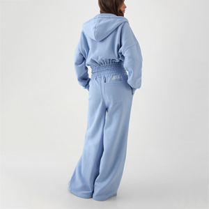Custom <b>Womens</b> Zipper Tracksuit DTF OEM Personalized Casual Polyester Cotton Two Piece Set <b>Jacket</b> Pants Street Wear Clothing - Product Image 2