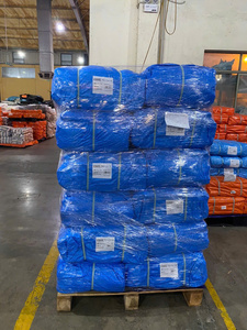 Bâche en PE bleue de qualité industrielle, écologique, tissée 700D-1500D, imperméable, résistante au vent et aux UV, robuste, sur mesure - Product Image 3