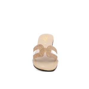 Chanclas informales doradas CL1249 para pantuflas - Product Image 1