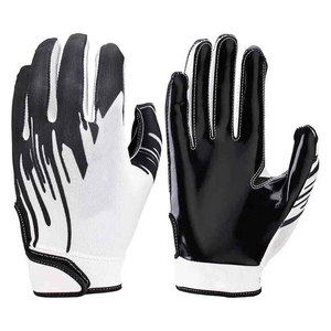 High Quality Customizable American Football Receiver <b>Gloves</b> for Adults <b>Sports</b> <b>Gloves</b> with Printed Logo - Product Image 1