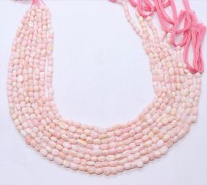 ลูกปัดโอปอลสีชมพูธรรมชาติทรงก้อนเรียบขนาด 5-6 มม. ลูกปัดพลอยโอปอลสีชมพูไม่สม่ำเสมอ 13 นิ้ว ลูกปัดโอปอลสีชมพูธรรมชาติทรงเรียบ - Product Image 6