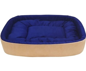 เตียงสัตว์เลี้ยงทรงสี่เหลี่ยมผืนผ้านุ่มพิเศษกันน้ำได้ทำจากหนังไนลอนผ้าฝ้ายวัสดุสแตนเลสเตียงสุนัขแบบซักได้ - Product Image 2