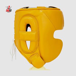 Best Protection Performance Customized Color Size Comfortable Durable MMA Leather Kick Boxing <b>Training</b> <b>Head</b> Guard for Men - Product Image 2