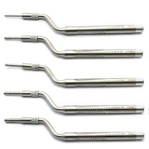 Lot de 5 instruments dentaires manuels réutilisables en acier inoxydable : Osteotomes d'écartement osseux, Instruments de sinus lift offset pour implants Shuja Surgico - Product Image 5