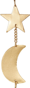 Campana de Viento Artesanal de Luna y Estrella, Decoración Metálica Colgante para Hogar y Jardín, Regalo Espiritual Boho, Suministro al por Mayor de Artesanía Metálica - Product Image 2