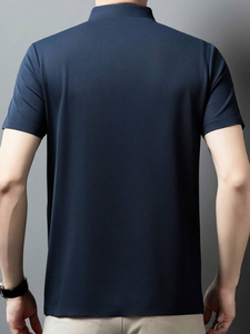 T-shirt Homme Anti-plis Adhésif Anti-rides Rafraîchissant à Manches Courtes, Idéal pour le Travail et les Déplacements Quotidien - Product Image 5