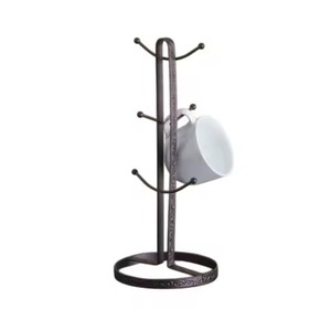 New Arrival Geometric Base Black Metal Coffee <b>Mug</b> Stand Kitchen Storage Tabletop Cup Display Tree <b>Mug</b> <b>Holder</b> - Product Image 5