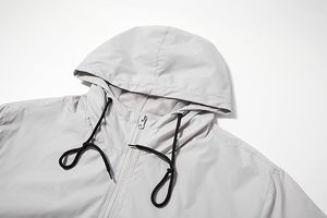 Black & White Two Colors Windbreaker <b>Jacket</b>-Windproof Waterproof Breathable Quick Dry Outerwear Raincoat Mens <b>Reversible</b> <b>Jackets</b> - Product Image 3