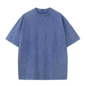เสื้อยืดเปล่าสไตล์สตรีทแวร์ พิมพ์ลายกราฟิก ไซส์พลัส ล้างสีแบบแอซิดวอช เสื้อยืดวินเทจทรงโอเวอร์ไซส์สำหรับผู้ชาย - Product Image 4