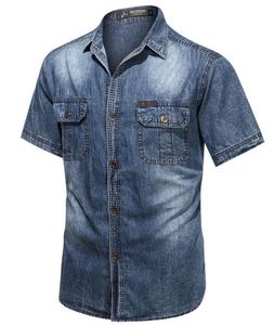 Camisas de Mezclilla Modernas Casuales para Hombre, 100% Algodón, Lavado Medio, Transpirables, Ligeras, a la Moda, Venta al Por Mayor - Product Image 3