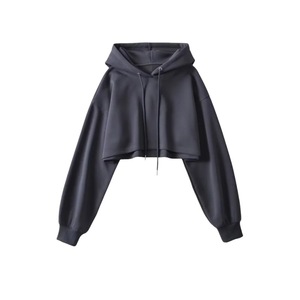 Customized Logo Cotton Custom Print Pullover New Stylish <b>Cropped</b> Hoodie for Women Full <b>Zip</b> <b>up</b> Luxury Plain - Product Image 1