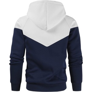 <b>Men's</b> Color Blocking Hooded Sweatshirt Raglan Sleeve French Terry Casual Autumn Wear with Pocket Regular Fit For <b>Men</b> - Product Image 5