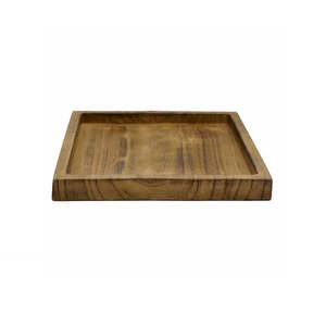 Plateau de service en bois modèle Premium 25, élégant et stylé, vaisselle en bois pour servir du café, du thé, des collations, des desserts - Product Image 6