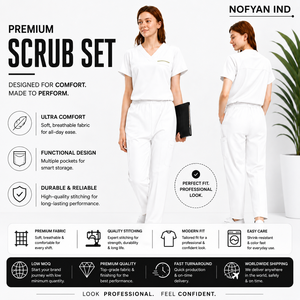 Men's Hospital Uniforms Nurse Jersey Beauty Dental Salon Work Clothes Custom LOGO Uniform Straight Pants Medical <b>Scrubs</b> <b>Sets</b> - Product Image 5