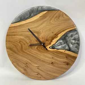 Nouvelle conception, style simple, horloge murale, décoration murale pour la maison, horloge murale ronde en bois pour le salon - Product Image 2