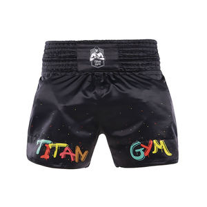 Shorts de Muay Thai en satin personnalisés pour femmes, légers, pour l'entraînement de boxe, vêtements de combat pour MMA et kickboxing - Product Image 3