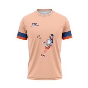 เสื้อแจ็คเก็ตวอร์มอัพผู้ชายแบบแห้งเร็วทรงสปอร์ตสั่งทำ OEM ระบายอากาศได้ดี ผลิตจากโพลีเอสเตอร์ 100% ทรงเข้ารูป เหมาะสำหรับกีฬาลาครอสและยิงปืน ผู้ผลิตเสื้อผ้า MOQ ต่ำ - Product Image 1