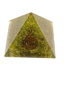 Crystal <b>Pyramid</b> for Positive Energy, Crystal <b>Orgonite</b> Peridot Healing Reiki <b>Pyramid</b> for meditation at Amayra Crystals Exports - Product Image 6