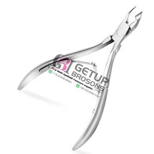 Cortauñas profesionales de acero inoxidable plateado para cutículas, herramientas de manicura y pedicura, diseño de logotipo personalizado, calidad de salón, cuidado de belleza. - Product Image 2