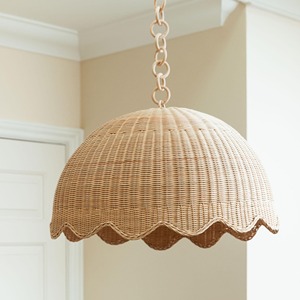 Hand-woven rattan chandelier excellent quality lampshade kids <b>lighting</b> direct supply from factory - Product Image 5
