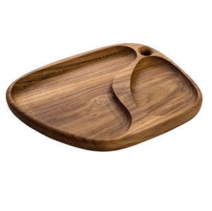 Novedad: Bandeja de Madera para Servir Postres, Aperitivos, Queso y Galletas con Compartimentos, Utensilio de Cocina - Product Image 3