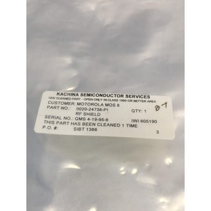 AMAT 0020-24736 RF SHIELD, 124413 - Équipements et pièces semi-conductrices d'occasion fiables à l'échelle mondiale chez - Product Image 1