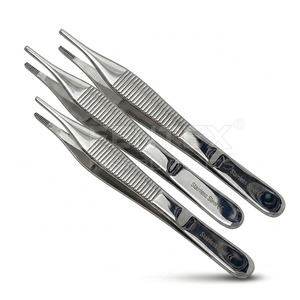 Pinces à tissus manuelles Adson Brown en acier inoxydable de qualité supérieure, 9x9 dents, finition mate et polie, instruments chirurgicaux 12cm/15cm - Product Image 3