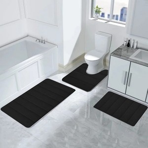Alfombrillas de Baño de Algodón Ecológicas con Diseño de Ganchillo, Personalizadas, Antideslizantes, con Patrón Geométrico, Buen Precio, Nueva Llegada - Product Image 1