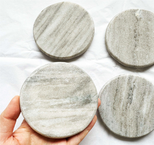 <b>Marble</b> <b>Coaster</b> Mats Heat Resistant White Gray <b>Marble</b> Design <b>Coaster</b> At Affordable Price <b>Coaster</b> - Product Image 1