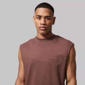 Men's Gym Fitness Tank Top & <b>Singlets</b> Casual Plus Size Streetwear Knitted Sleeveless Training Top - Product Image 3