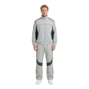 Conjuntos de Chaqueta Cortavientos de Poliéster y Nailon para Hombre, Color Negro y Gris Monocromático, Chaqueta con Cierre Frontal, Trajes Deportivos Ligeros para Entrenamiento al Aire Libre - Product Image 4